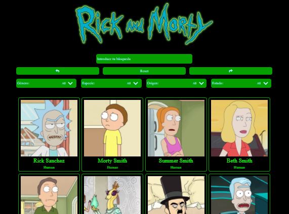 Web Rick & Morty